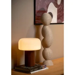 Lucide KENAN - Tafellamp - Ø 22 cm - 1xE14 - Hout Hot