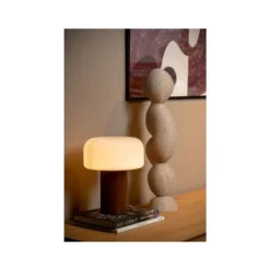 Lucide KENAN Tafellamp-Hout-1xE14-40W-Hout