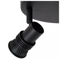 Lucide KIANTI - Plafondspot - Ø 21 cm - 3xGU10 - Zwart Online