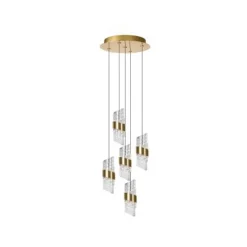 Lucide KLIGANDE Hanglamp-Mat Go.-Ø30-LED Dimb.-8W-2700K Online