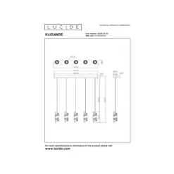 Lucide KLIGANDE Hanglamp-Zwart-LED Dimb.-7,8W-2700K Online