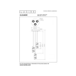 Lucide KLIGANDE Hanglamp-Zwart-Ø25-LED Dimb.-8W-2700K Outlet