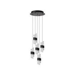 Lucide KLIGANDE Hanglamp-Zwart-Ø30-LED Dimb.-8W-2700K Discount