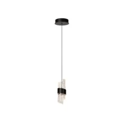 Lucide KLIGANDE Hanglamp-Zwart-Ø13-LED-9W-2700K-Acryli. New