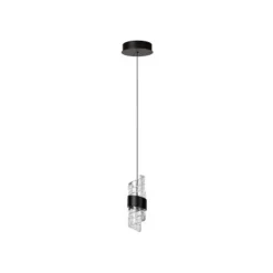 Lucide KLIGANDE Hanglamp-Zwart-Ø13-LED-9W-2700K-Acryli. New