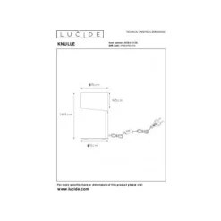 Lucide KNULLE - Tafellamp - Ø 15 cm - 1xE14 - Zwart Sale