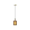 Lucide LAMBRES Hanglamp-Taupe-1xE27-40W-Alumin. Sale