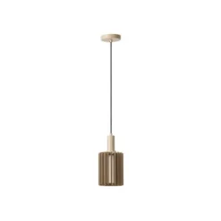 Lucide LAMBRES Hanglamp-Taupe-1xE27-40W-Alumin. Sale