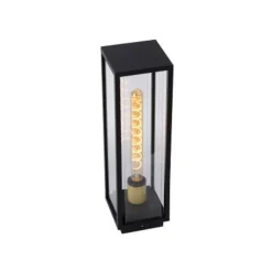 Lucide LAURENS Sokkellamp Buiten-Zwart-1xE27-15W-IP54 Clearance
