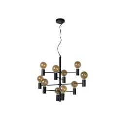 Lucide LEANNE - Hanglamp - Ø 65 cm - 10xE27 - Zwart Hot