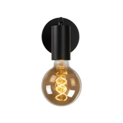 Lucide LEANNE - Wandlamp - 1xE27 - Zwart Hot