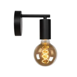 Lucide LEANNE - Wandlamp - 1xE27 - Zwart Hot