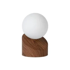 Lucide LEN - Tafellamp - Ø 10 cm - 1xG9 - Hout Online