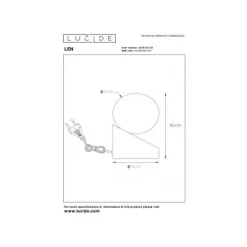 Lucide LEN - Tafellamp - Ø 10 cm - 1xG9 - Grijs New