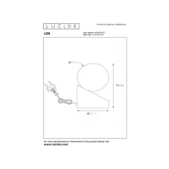 Lucide LEN - Tafellamp - Ø 10 cm - 1xG9 - Licht hout Outlet
