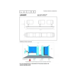 Lucide LENNERT Plafondspot 3x5W/GU10 Mat Zwart Outlet