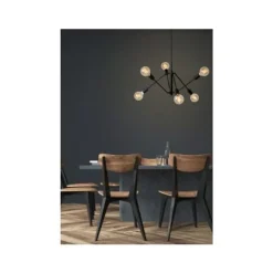 Lucide LESTER - Hanglamp - 6xE27 - Zwart Sale