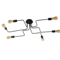 Lucide LESTER Plafondlicht 6xE27 100/75/20cm Zwart New