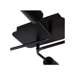 Lucide LESTER Plafonnier 52/38/9 cm E27/60W Zwart Online