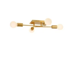 Lucide LESTER Plafonnière-Mat Go.-4xE27-40W-Metaal Outlet