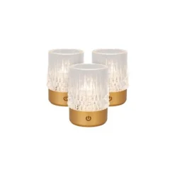 Lucide LILI Tafellamp-Mat Go.-Ø8-LED Dimb.-3W-2700K/3000K