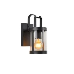 Lucide LINDELO - Wandlamp Buiten - 1xE27 - IP23 - Zwart Discount