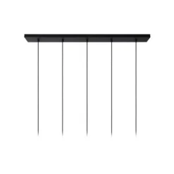 Lucide Lionel - Hanglamp - 5xE27 - Zwart Discount