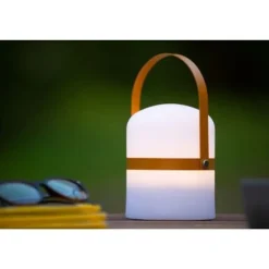 Lucide LITTLE JOE - Tafellamp Buiten - Ø 10 cm - LED Dimb. - 1x3W 3200K - IP44 - 3 StepDim - Wit New