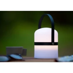 Lucide LITTLE JOE - Tafellamp Buiten - Ø 10 cm - LED Dimb. - 1x3W 3200K - IP44 - 3 StepDim - Wit
