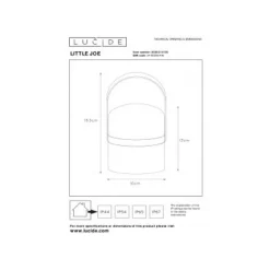 Lucide LITTLE JOE - Tafellamp Buiten - Ø 10 cm - LED Dimb. - 1x3W 3200K - IP44 - 3 StepDim - Wit