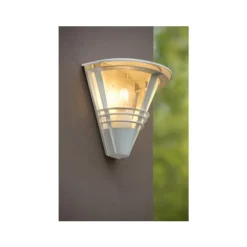 Lucide LIVIA - Wandlamp Buiten - 1xE27 - IP44 - Wit Clearance
