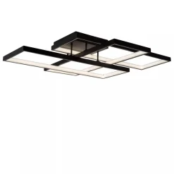 Lucide LOKERO - Plafonnière - LED Dimb. - CCT - 1x60W 2700K/4000K - Zwart Discount
