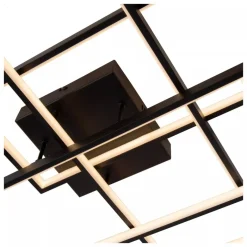 Lucide LOKERO - Plafonnière - LED Dimb. - CCT - 1x60W 2700K/4000K - Zwart Discount