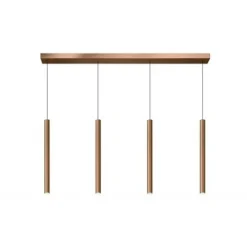 Lucide LORENZ - Hanglamp - LED Dimb. - 4x4W 3000K - Roest bruin Best