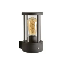 Lucide LORI - Wandlamp Buiten - Ø 12 cm - 1xE27 - IP44 - Antraciet