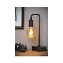Lucide LORIN - Tafellamp - 1xE27 - Zwart Hot
