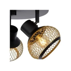 Lucide LUCAS Plafondspot-Mat Go.-3xE14-40W-Metaal Outlet