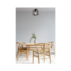 Lucide LUUK Plafonnière-Zwart-1xE27-40W-Metaal Discount