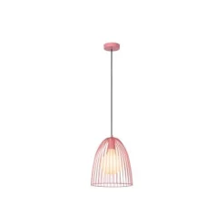 Lucide MACARONS Hanglamp-Roze-Ø24,5-1xE27-40W-Metaal Clearance
