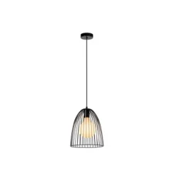 Lucide MACARONS Hanglamp-Zwart-Ø24,5-1xE27-40W-Metaal Online