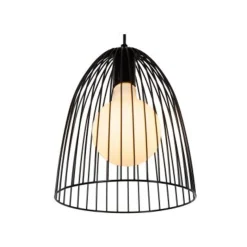 Lucide MACARONS Hanglamp-Zwart-Ø24,5-1xE27-40W-Metaal Online