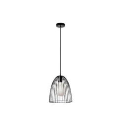 Lucide MACARONS Hanglamp-Zwart-Ø24,5-1xE27-40W-Metaal Online