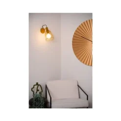Lucide MACARONS Wandlamp-Okerge.-1xE27-40W-Metaal Clearance