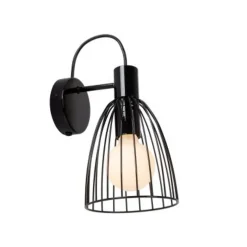 Lucide MACARONS Wandlamp-Zwart-1xE27-40W-Metaal Hot