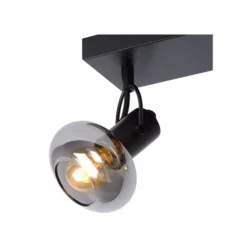 Lucide MADEE Plafondspot 3x E14/25W Zwart/ Smoke Glas Sale