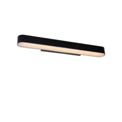 Lucide MADELON - Wandlamp Badkamer - LED - 1x9W 2700K - IP44 - Zwart Best