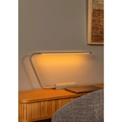 Lucide MADISON - Bureaulamp - LED Dim to warm - 1x6,5W 2600K/2800K - Taupe Hot
