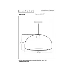 Lucide MADUKA Hanglamp-Bruin-1xE27-40W-Zeegra.