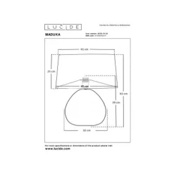 Lucide MADUKA Tafellamp-Zwart-1xE27-40W-Zeegra. Hot