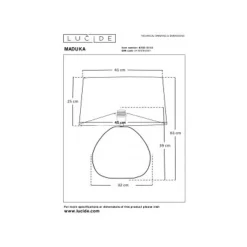 Lucide MADUKA Tafellamp-Zwart-1xE27-40W-Zeegra. Hot